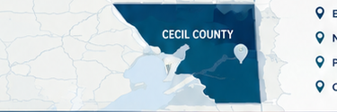Cecil County, Maryland map